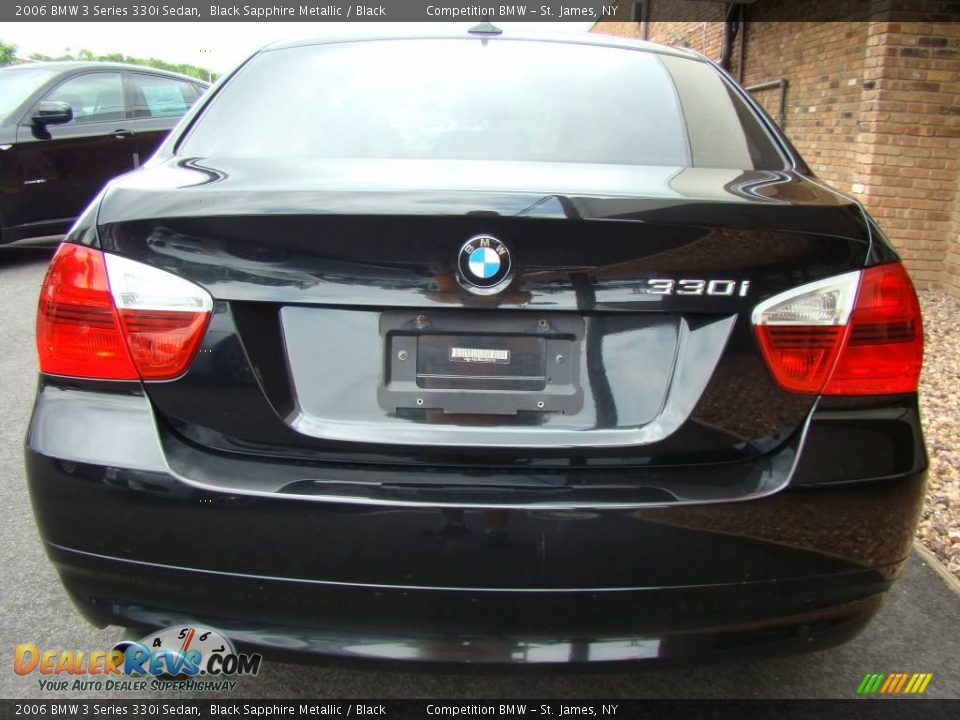 2006 BMW 3 Series 330i Sedan Black Sapphire Metallic / Black Photo #5
