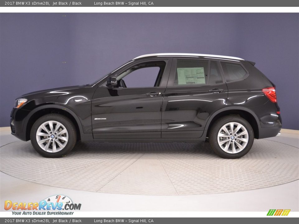 2017 BMW X3 sDrive28i Jet Black / Black Photo #3