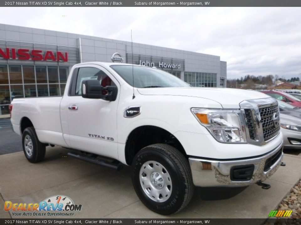 2017 Nissan TITAN XD SV Single Cab 4x4 Glacier White / Black Photo #1