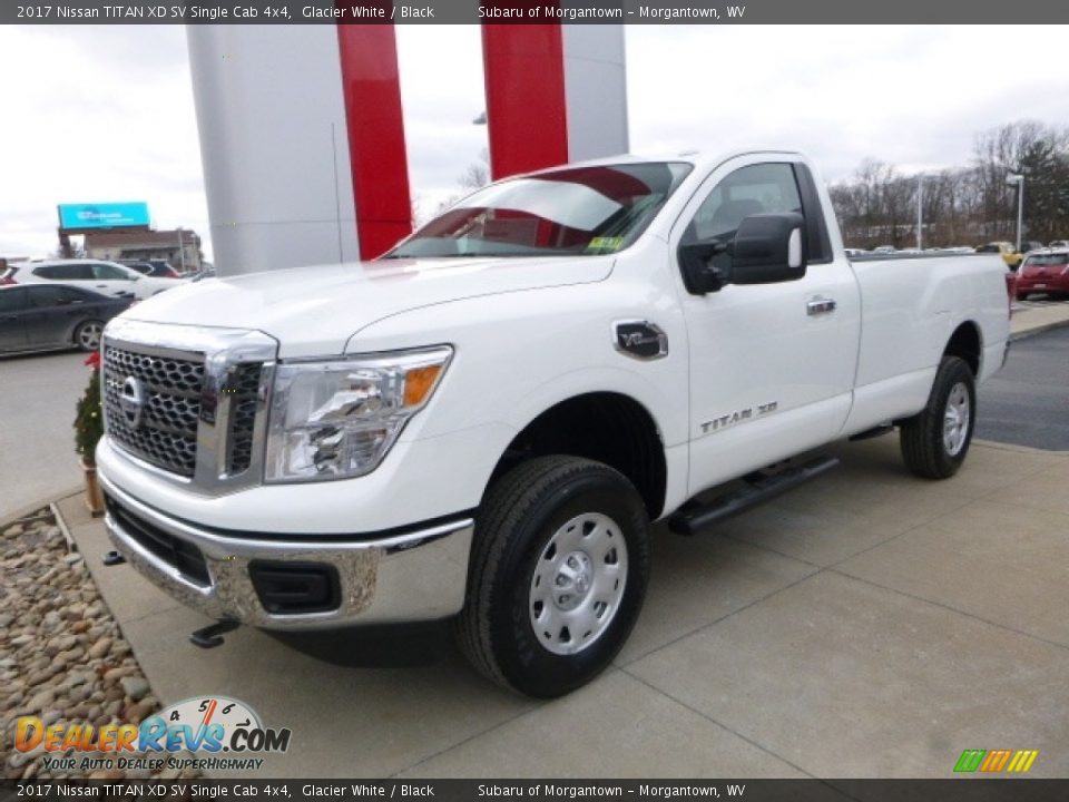 Front 3/4 View of 2017 Nissan TITAN XD SV Single Cab 4x4 Photo #9