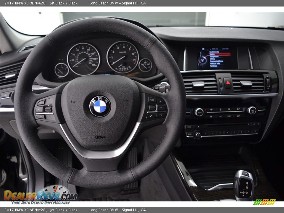2017 BMW X3 sDrive28i Jet Black / Black Photo #14