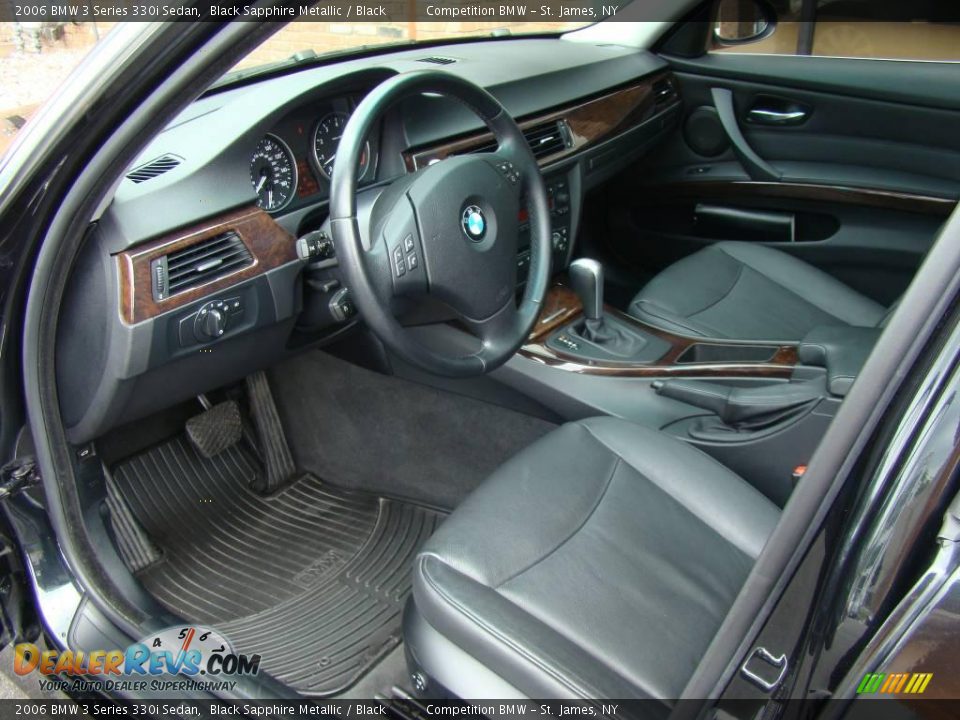 2006 BMW 3 Series 330i Sedan Black Sapphire Metallic / Black Photo #10