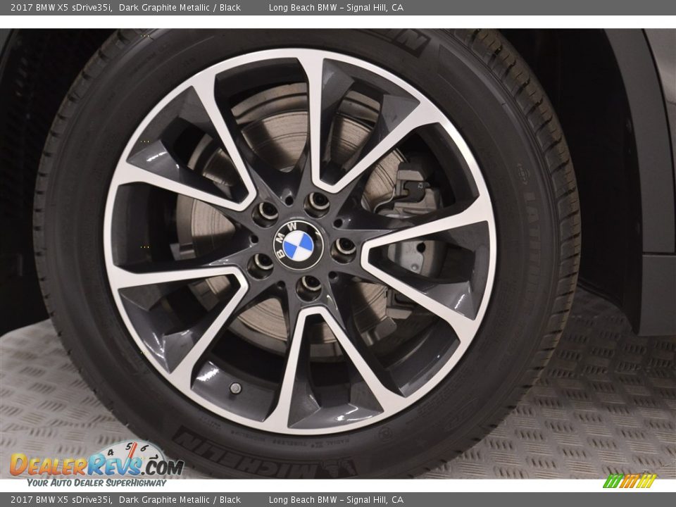 2017 BMW X5 sDrive35i Dark Graphite Metallic / Black Photo #6
