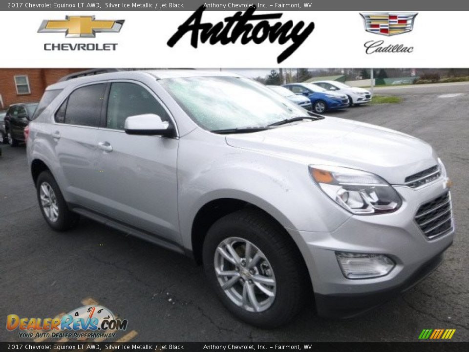 2017 Chevrolet Equinox LT AWD Silver Ice Metallic / Jet Black Photo #1
