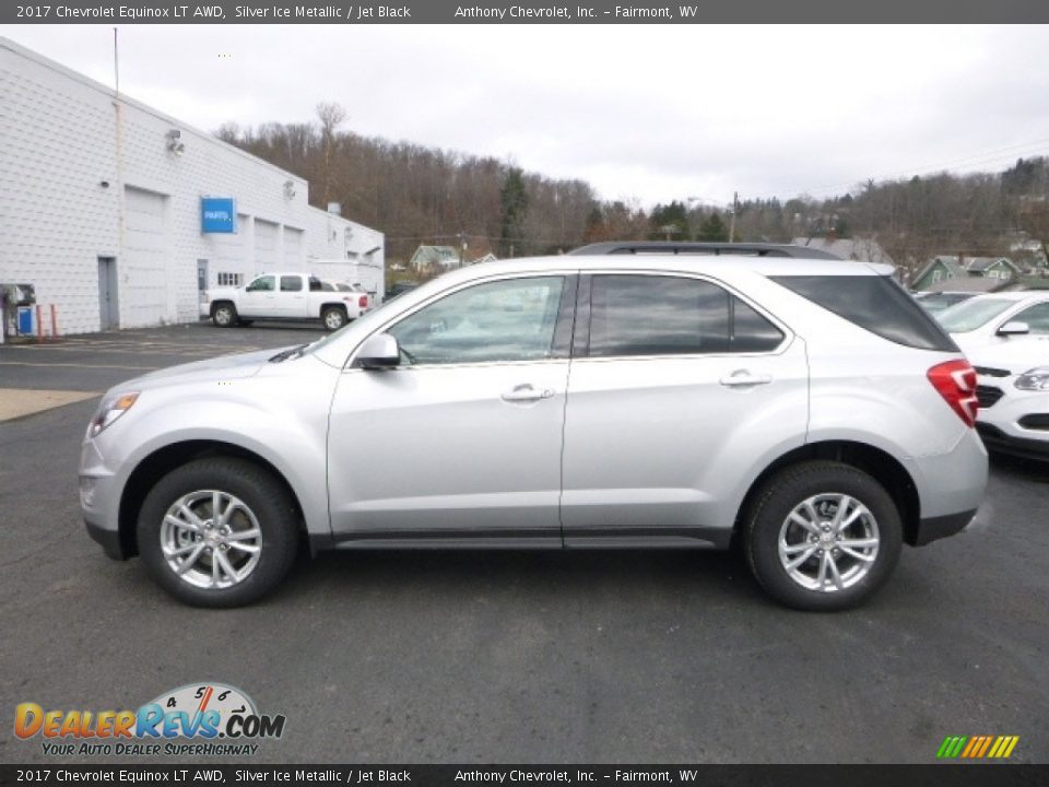 2017 Chevrolet Equinox LT AWD Silver Ice Metallic / Jet Black Photo #4