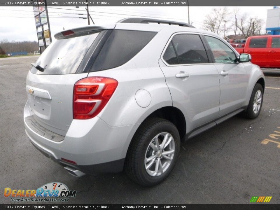 2017 Chevrolet Equinox LT AWD Silver Ice Metallic / Jet Black Photo #7