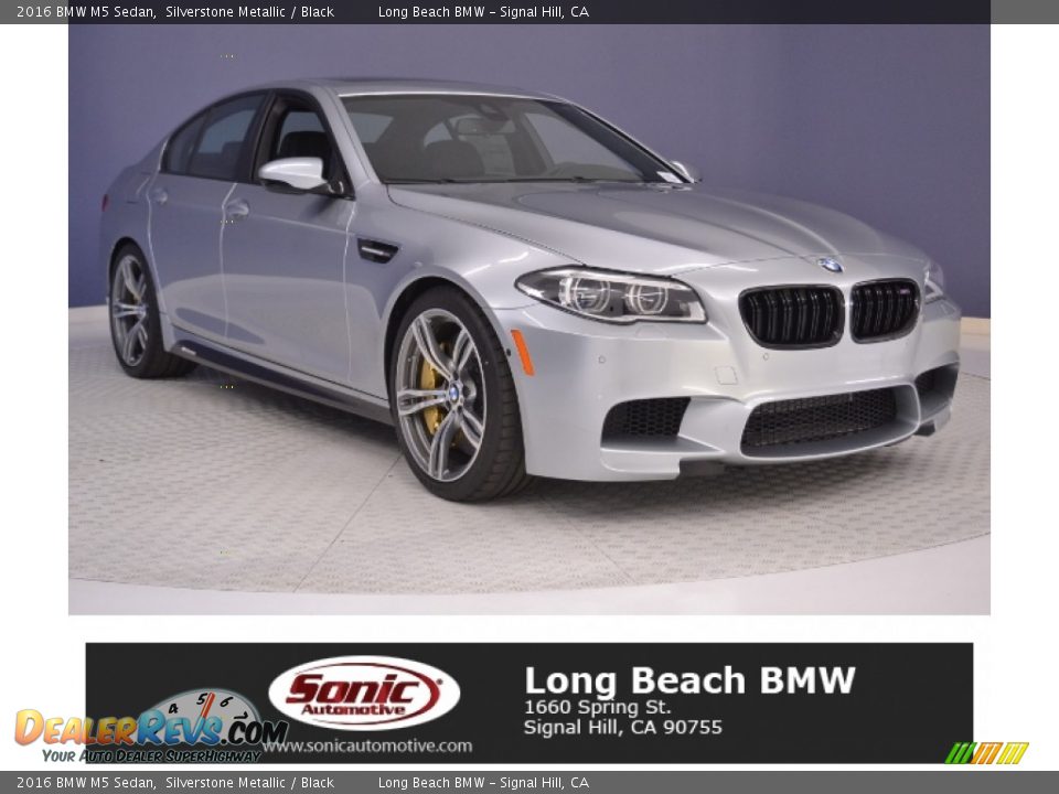 2016 BMW M5 Sedan Silverstone Metallic / Black Photo #1