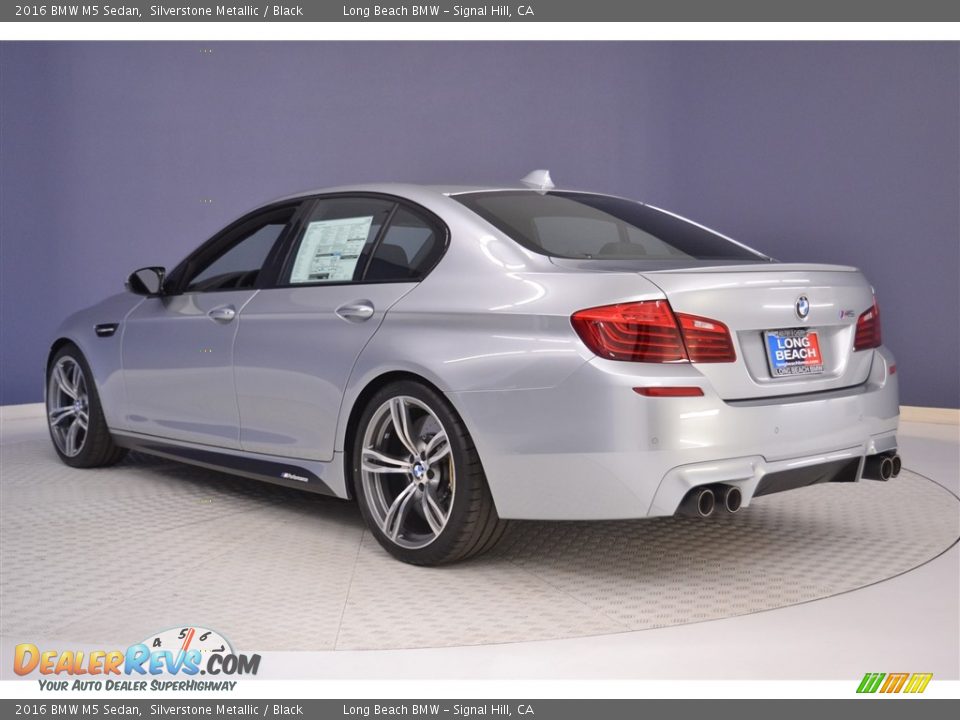2016 BMW M5 Sedan Silverstone Metallic / Black Photo #4