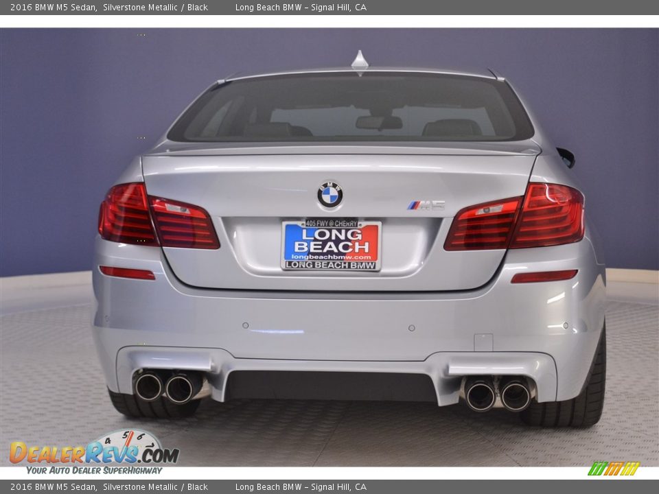 2016 BMW M5 Sedan Silverstone Metallic / Black Photo #5