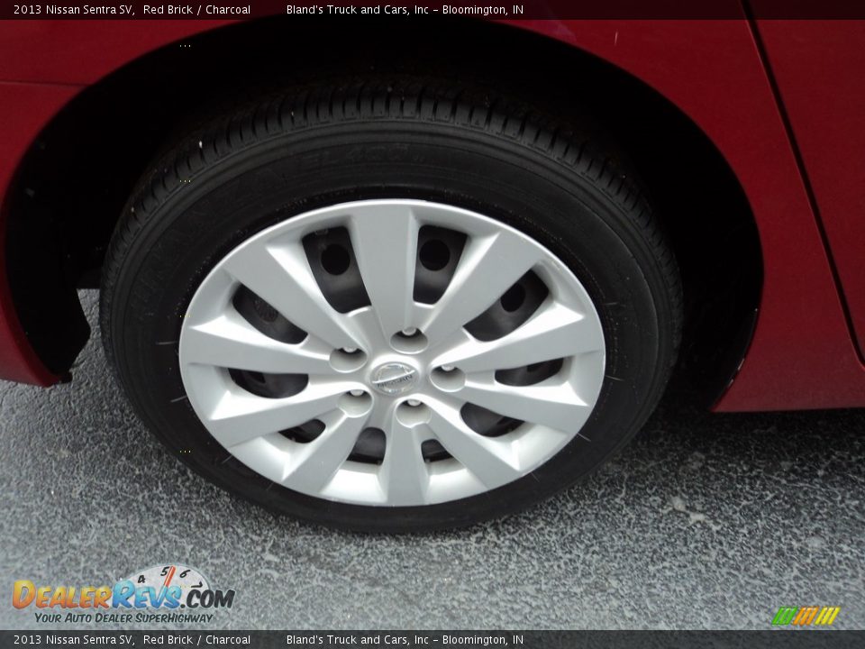 2013 Nissan Sentra SV Red Brick / Charcoal Photo #22