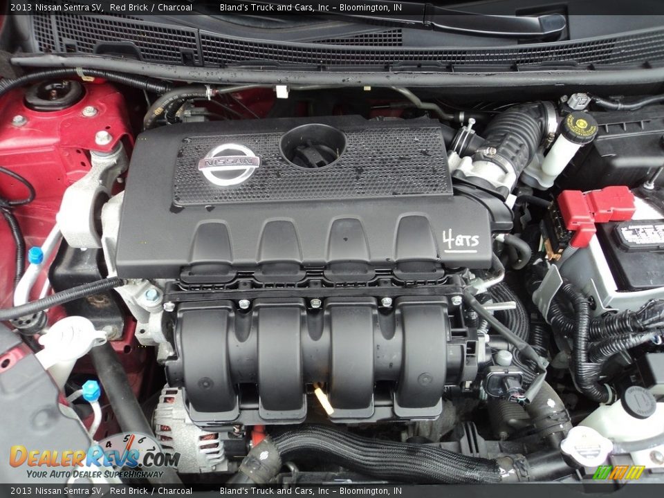 2013 Nissan Sentra SV Red Brick / Charcoal Photo #28