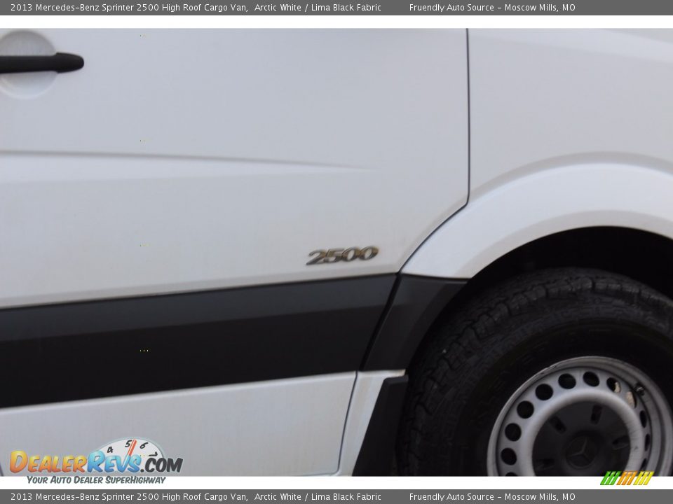 2013 Mercedes-Benz Sprinter 2500 High Roof Cargo Van Arctic White / Lima Black Fabric Photo #34