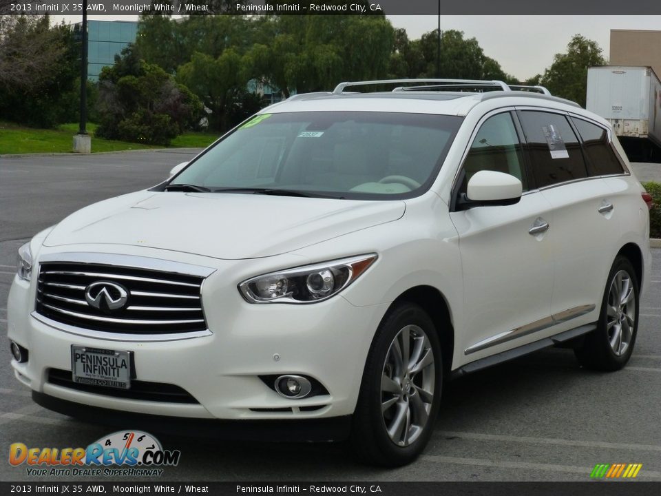 2013 Infiniti JX 35 AWD Moonlight White / Wheat Photo #5