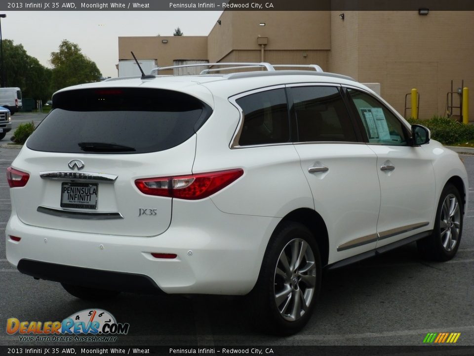 2013 Infiniti JX 35 AWD Moonlight White / Wheat Photo #12