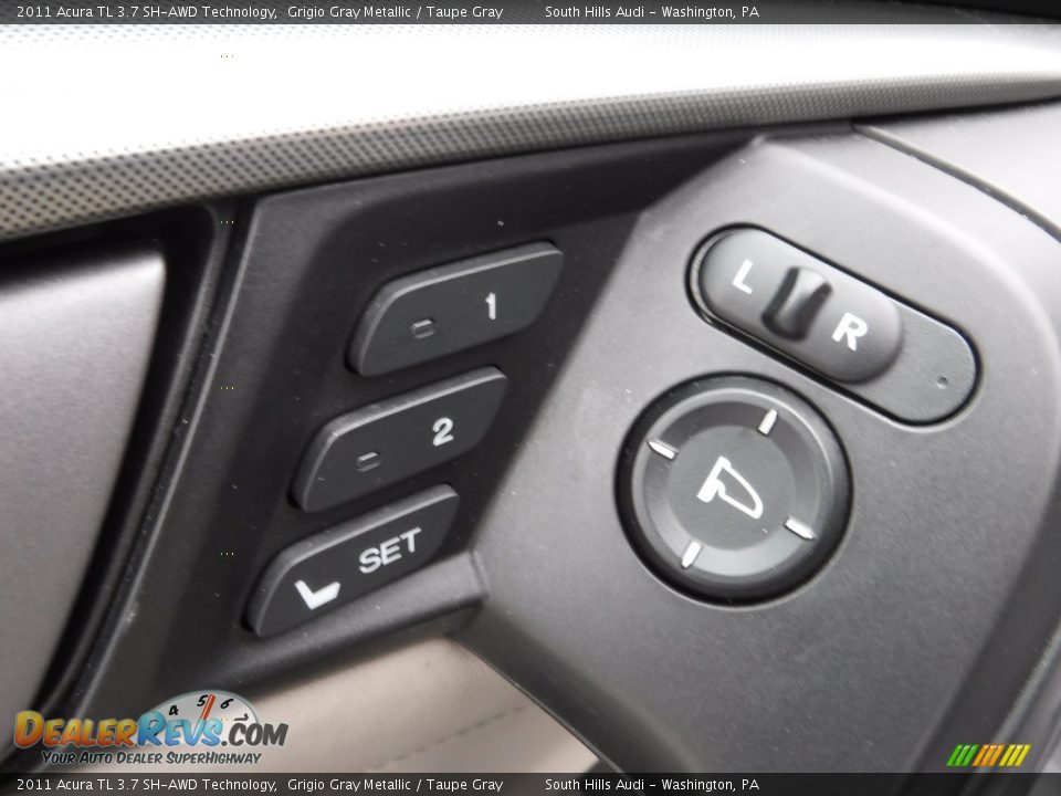 2011 Acura TL 3.7 SH-AWD Technology Grigio Gray Metallic / Taupe Gray Photo #17