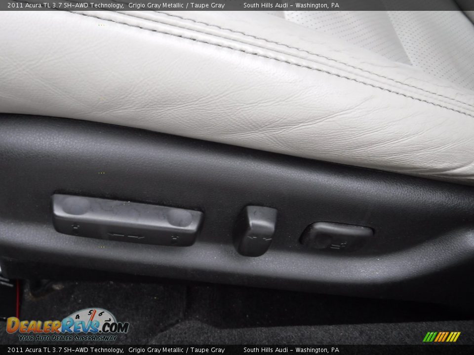 2011 Acura TL 3.7 SH-AWD Technology Grigio Gray Metallic / Taupe Gray Photo #21