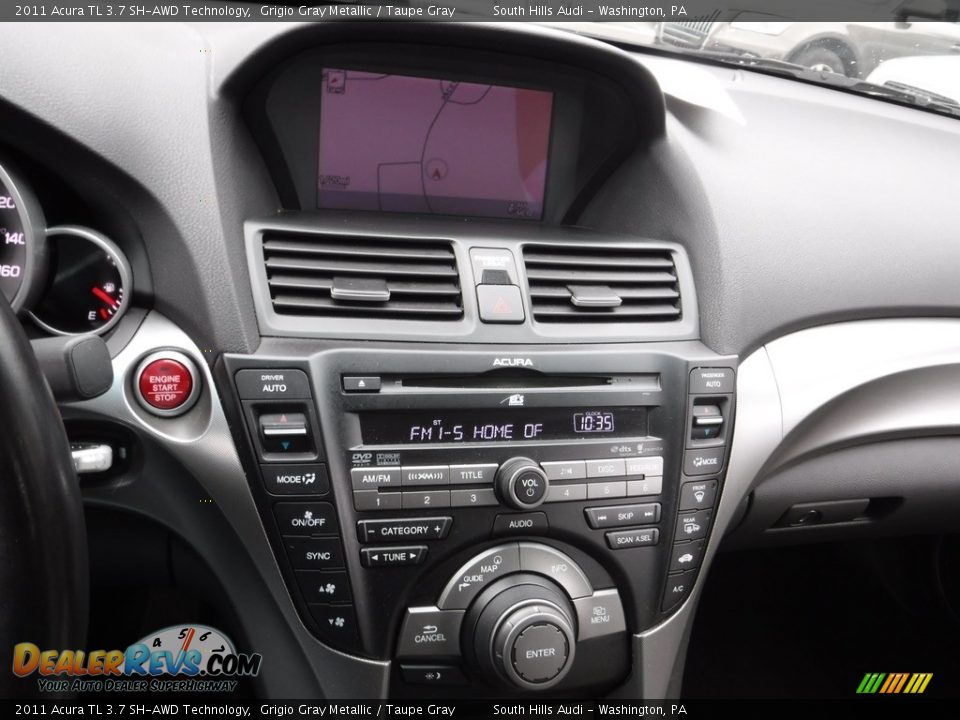 2011 Acura TL 3.7 SH-AWD Technology Grigio Gray Metallic / Taupe Gray Photo #23