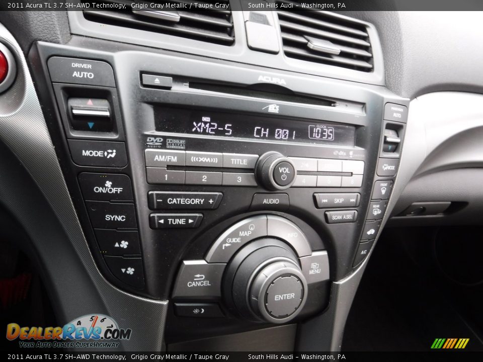 2011 Acura TL 3.7 SH-AWD Technology Grigio Gray Metallic / Taupe Gray Photo #26