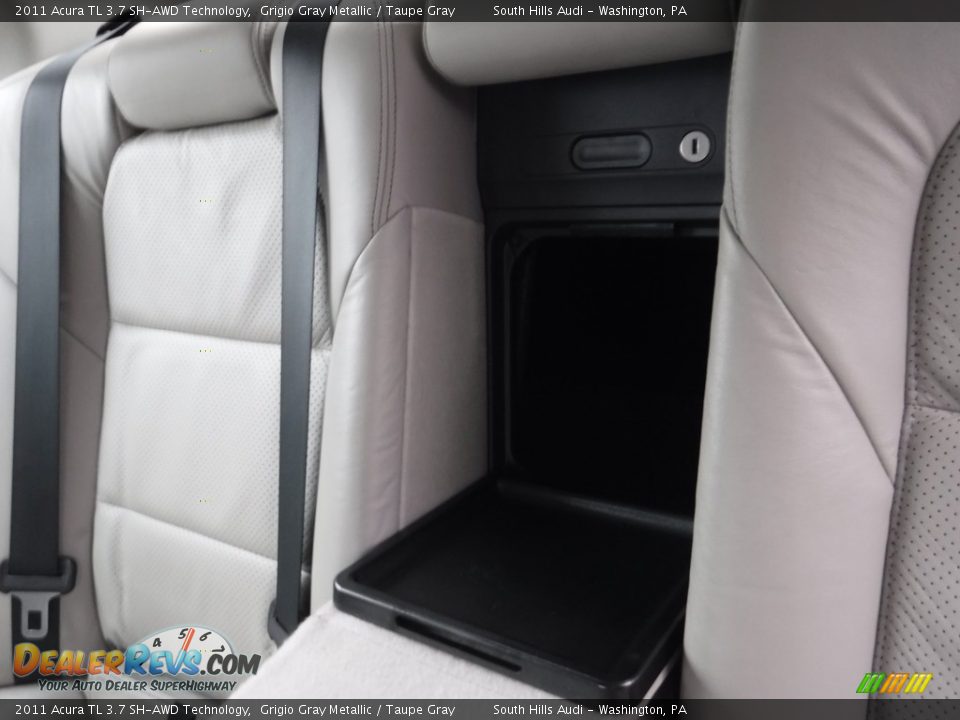 2011 Acura TL 3.7 SH-AWD Technology Grigio Gray Metallic / Taupe Gray Photo #36
