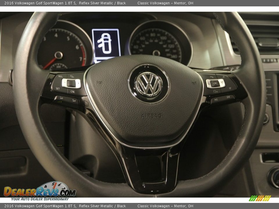 2016 Volkswagen Golf SportWagen 1.8T S Steering Wheel Photo #6