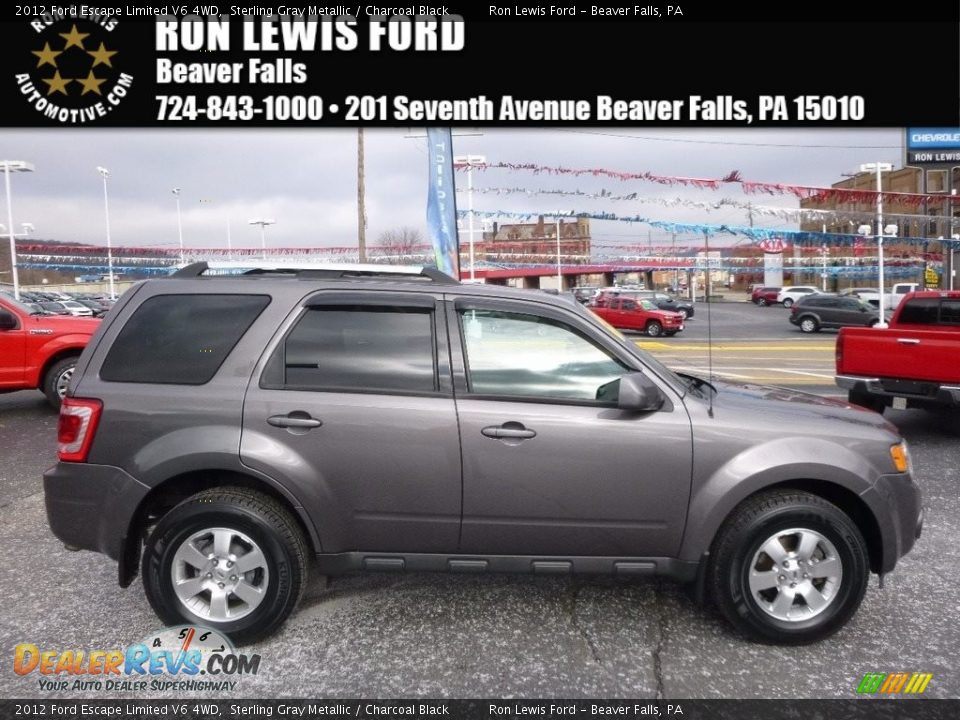 2012 Ford Escape Limited V6 4WD Sterling Gray Metallic / Charcoal Black Photo #1