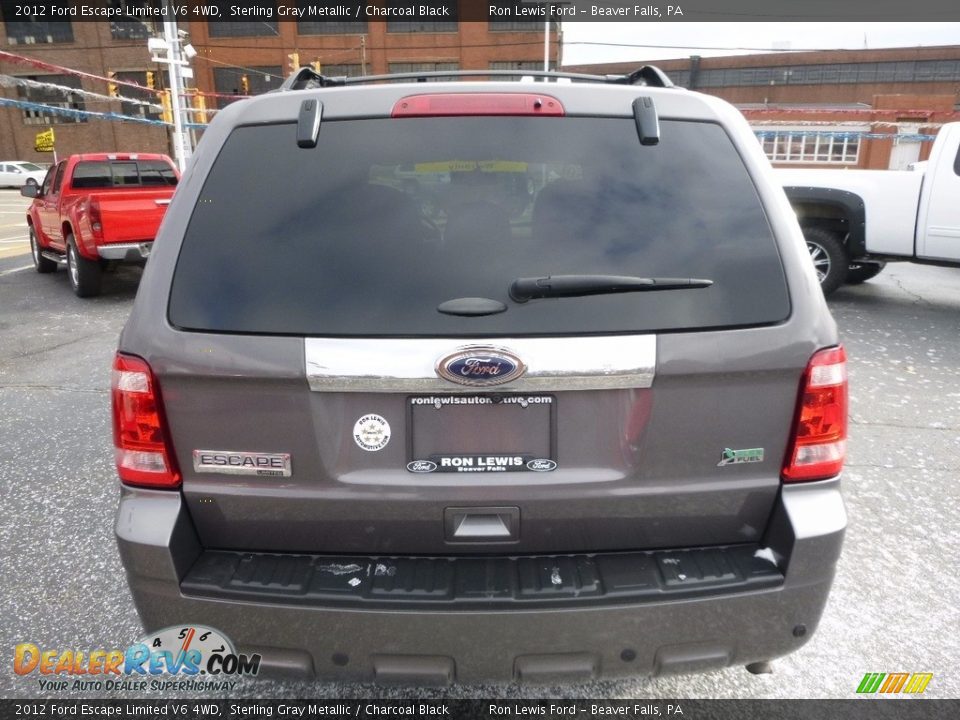 2012 Ford Escape Limited V6 4WD Sterling Gray Metallic / Charcoal Black Photo #3