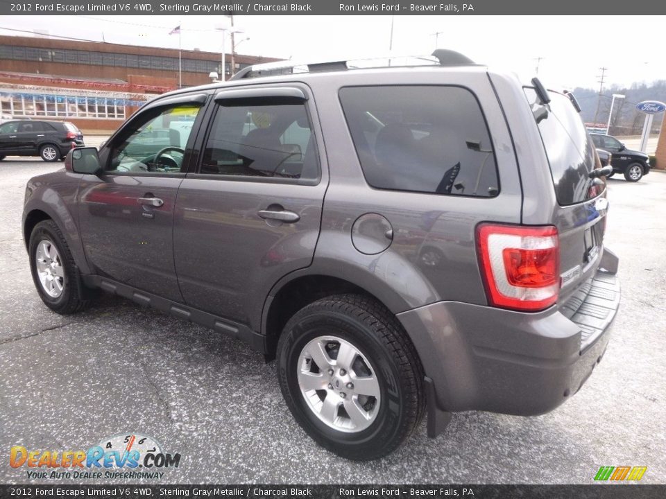 2012 Ford Escape Limited V6 4WD Sterling Gray Metallic / Charcoal Black Photo #4
