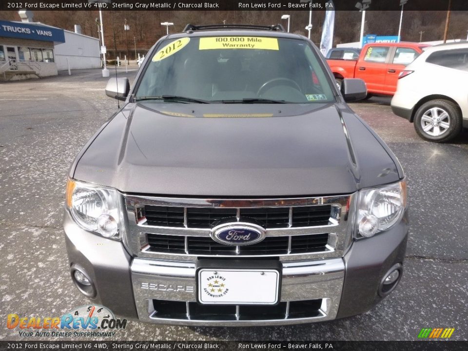 2012 Ford Escape Limited V6 4WD Sterling Gray Metallic / Charcoal Black Photo #7