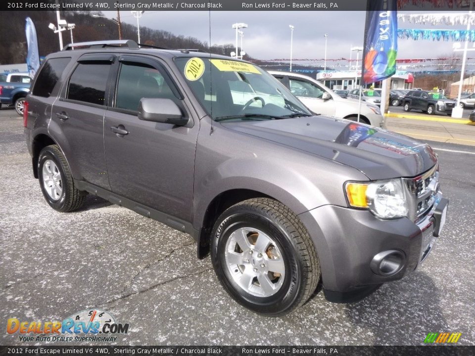 2012 Ford Escape Limited V6 4WD Sterling Gray Metallic / Charcoal Black Photo #8