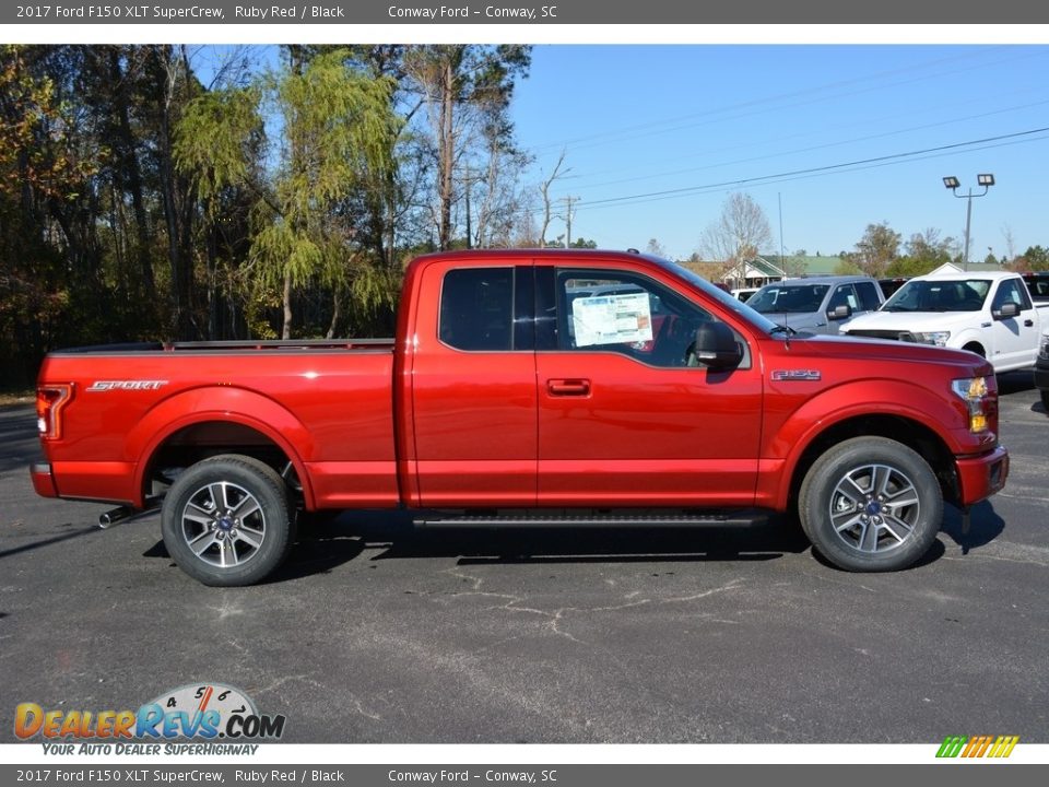 2017 Ford F150 XLT SuperCrew Ruby Red / Black Photo #2