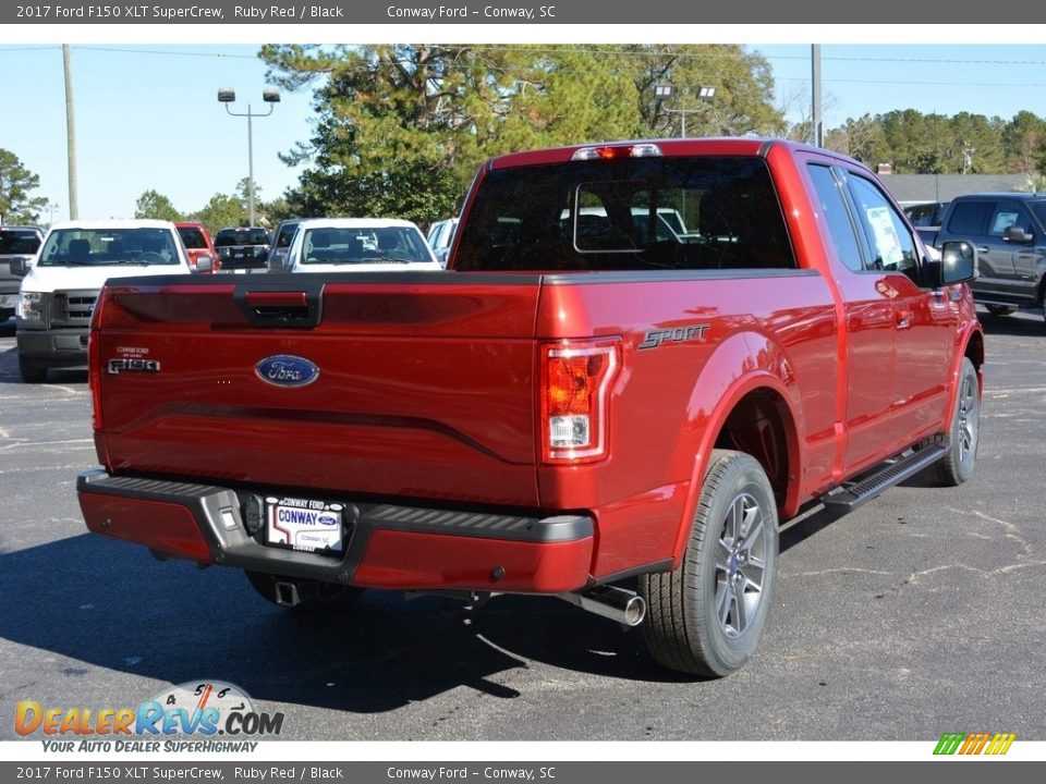 2017 Ford F150 XLT SuperCrew Ruby Red / Black Photo #3