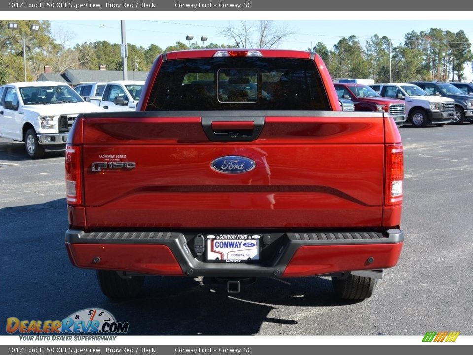 2017 Ford F150 XLT SuperCrew Ruby Red / Black Photo #4