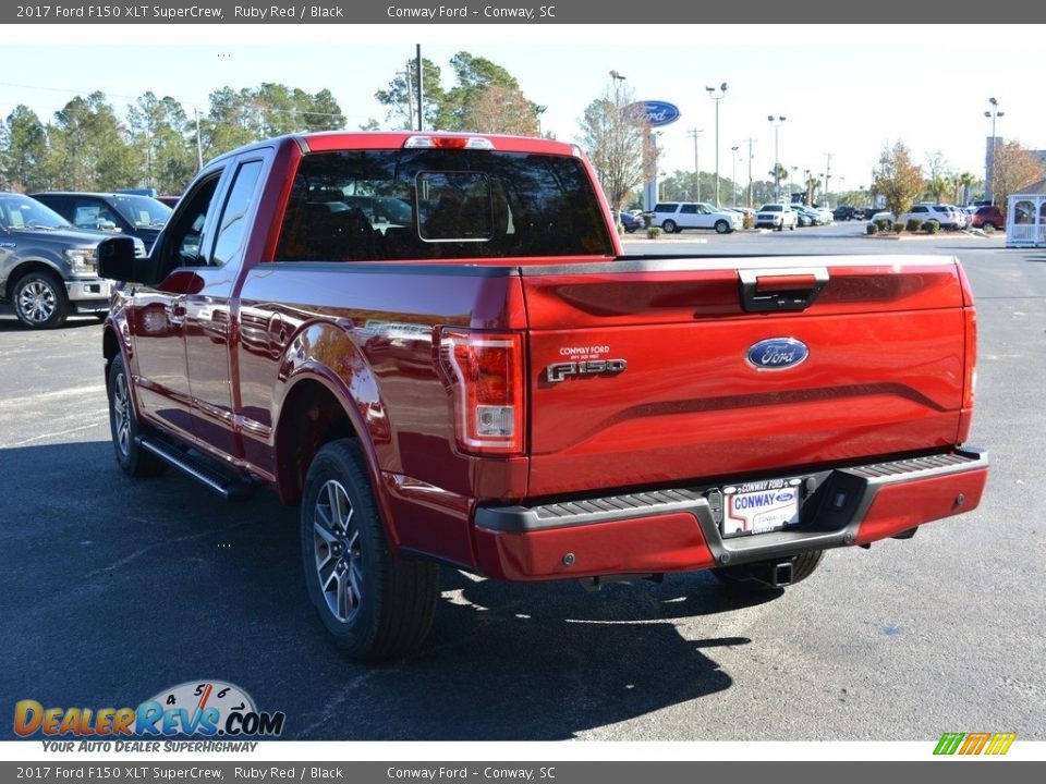 2017 Ford F150 XLT SuperCrew Ruby Red / Black Photo #7