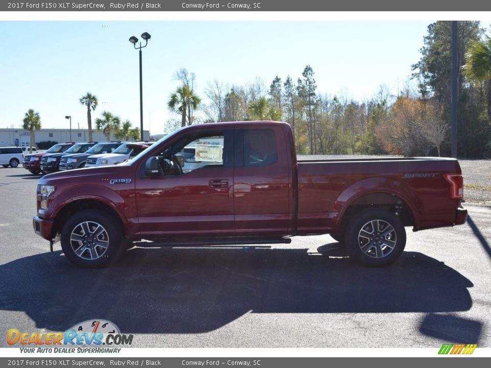 2017 Ford F150 XLT SuperCrew Ruby Red / Black Photo #8
