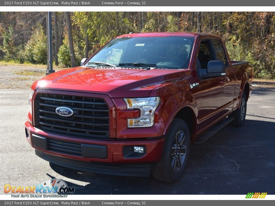 2017 Ford F150 XLT SuperCrew Ruby Red / Black Photo #11