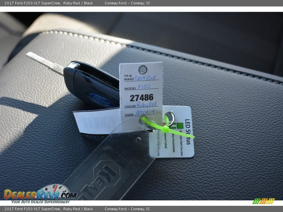 2017 Ford F150 XLT SuperCrew Ruby Red / Black Photo #27