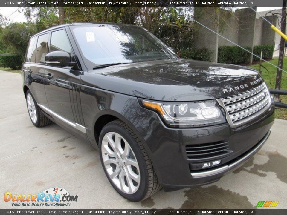 2016 Land Rover Range Rover Supercharged Carpathian Grey Metallic / Ebony/Ebony Photo #2