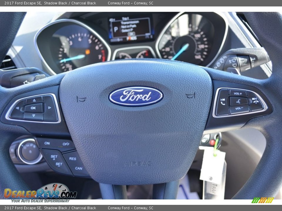 2017 Ford Escape SE Shadow Black / Charcoal Black Photo #24