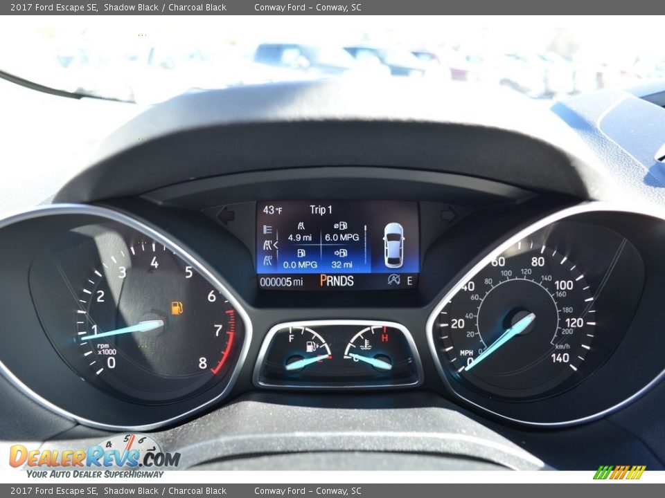 2017 Ford Escape SE Shadow Black / Charcoal Black Photo #26