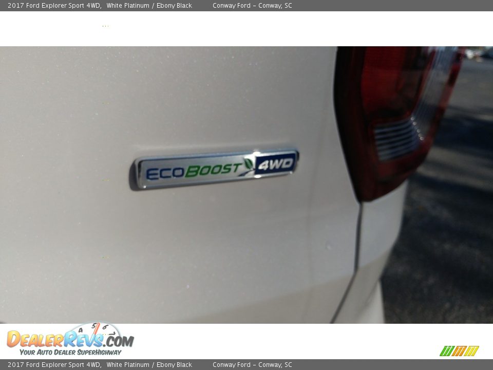 2017 Ford Explorer Sport 4WD White Platinum / Ebony Black Photo #5