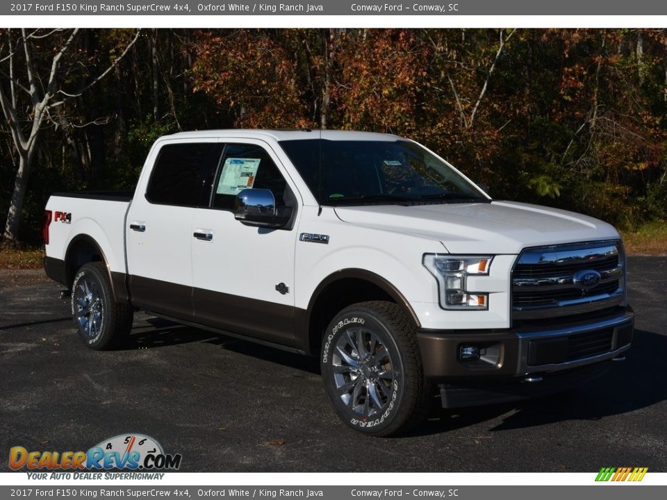 2017 Ford F150 King Ranch SuperCrew 4x4 Oxford White / King Ranch Java Photo #1