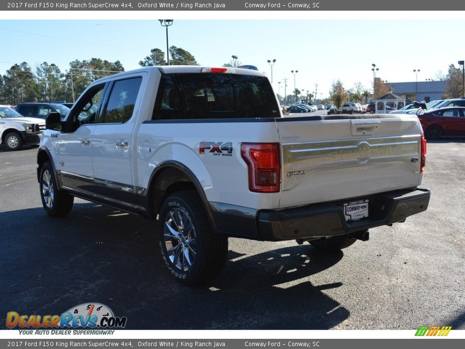 2017 Ford F150 King Ranch SuperCrew 4x4 Oxford White / King Ranch Java Photo #7
