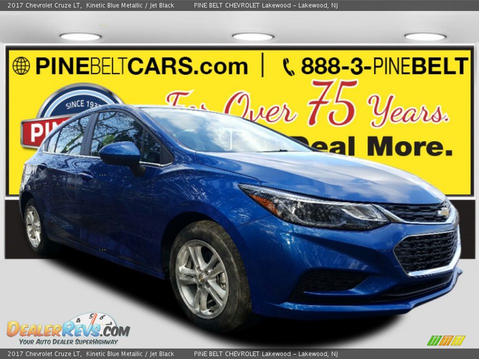 2017 Chevrolet Cruze LT Kinetic Blue Metallic / Jet Black Photo #1