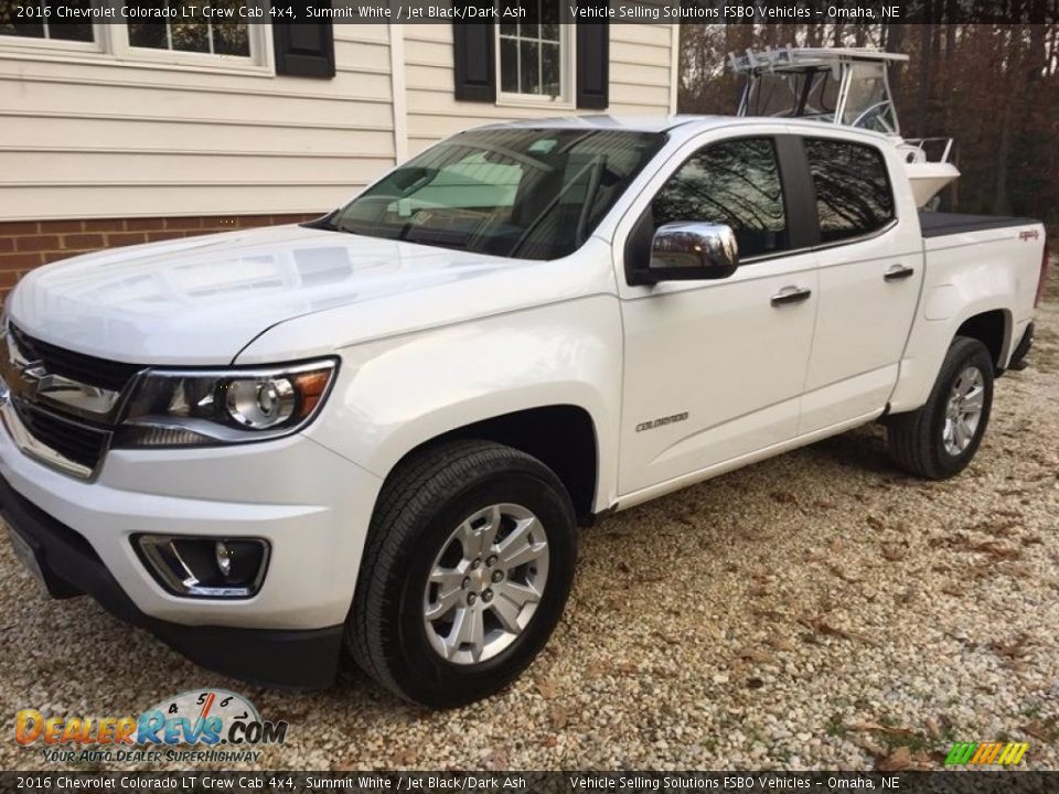 2016 Chevrolet Colorado LT Crew Cab 4x4 Summit White / Jet Black/Dark Ash Photo #1