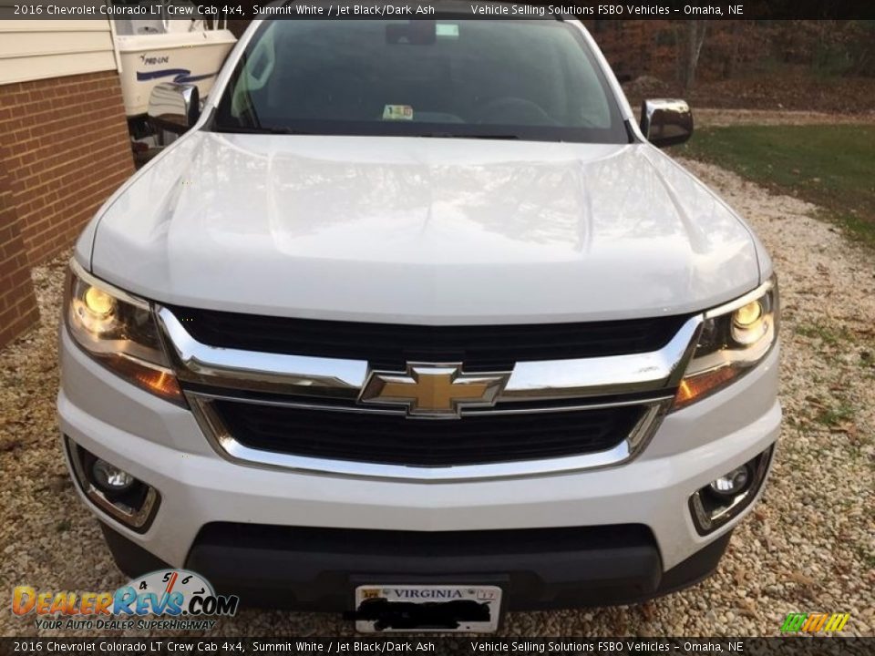 2016 Chevrolet Colorado LT Crew Cab 4x4 Summit White / Jet Black/Dark Ash Photo #3