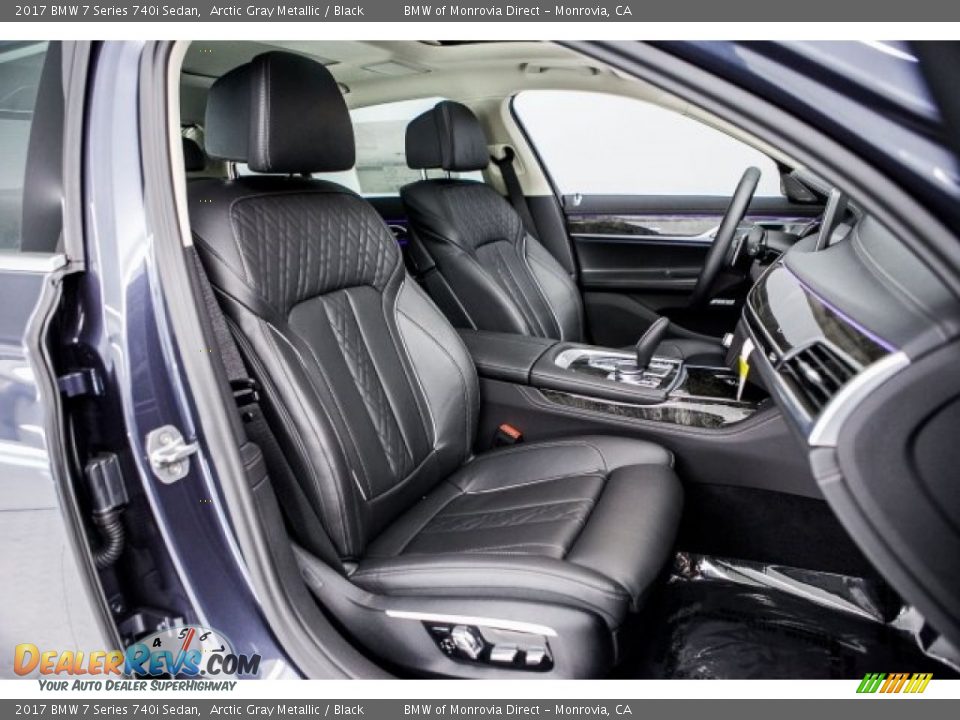 Black Interior - 2017 BMW 7 Series 740i Sedan Photo #2