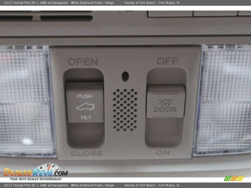 2017 Honda Pilot EX-L AWD w/Navigation White Diamond Pearl / Beige Photo #24