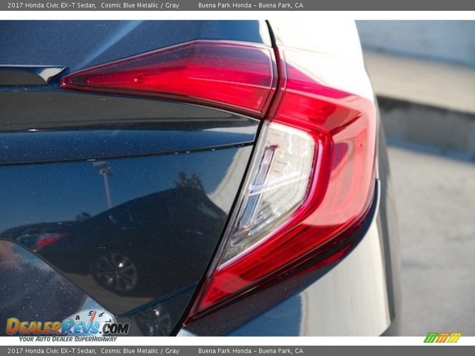 2017 Honda Civic EX-T Sedan Cosmic Blue Metallic / Gray Photo #4