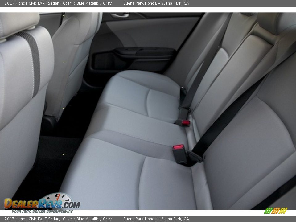 2017 Honda Civic EX-T Sedan Cosmic Blue Metallic / Gray Photo #12