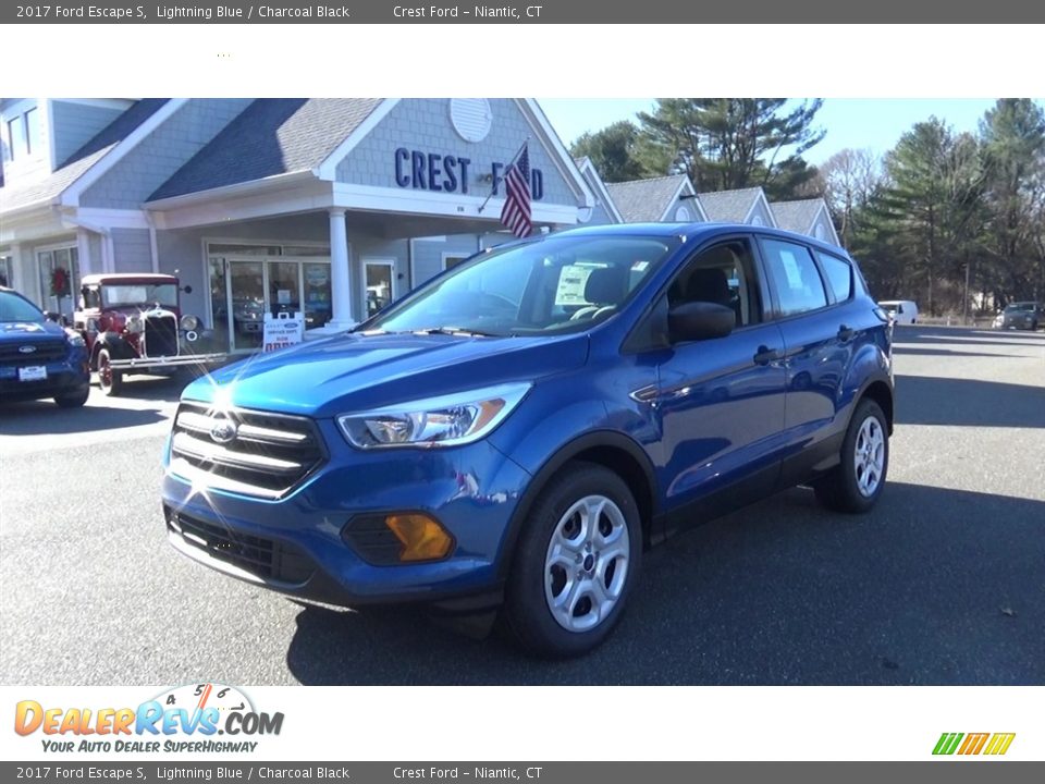 2017 Ford Escape S Lightning Blue / Charcoal Black Photo #3